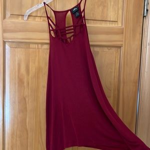 Red tank with pretty front straps